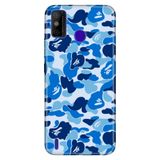 Senada Tecno Spark 6 Go İle Uyumlu Kılıf 0.4Mm Lazer Kesim Silikon Kapak Mavi Komando