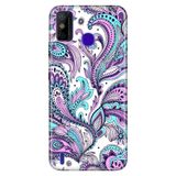 Senada Tecno Spark 6 Go İle Uyumlu Kılıf 0.4Mm Lazer Kesim Silikon Kapak Mavi Mandala,Color1413