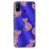 Senada Tecno Spark 6 Go İle Uyumlu Kılıf 0.4Mm Lazer Kesim Silikon Kapak Pembe Kedi,Color579