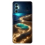 Senada Tecno Spark 8 Pro ile Uyumlu Kılıf Resimli Desenli Silikon Golden Beach