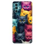 Senada Tecno Spark 8 Pro ile Uyumlu Kılıf Resimli Desenli Silikon Kedicikler