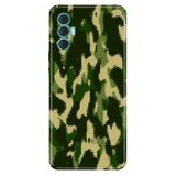 Senada Tecno Spark 8 Pro ile Uyumlu Kılıf Resimli Desenli Silikon Koyu Kamuflaj