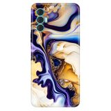 Senada Tecno Spark 8 Pro ile Uyumlu Kılıf Resimli Desenli Silikon Lounge Mermer