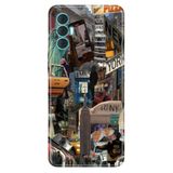 Senada Tecno Spark 8 Pro ile Uyumlu Kılıf Resimli Desenli Silikon Newyork Retro