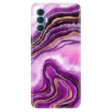 Senada Tecno Spark 8 Pro ile Uyumlu Kılıf Resimli Desenli Silikon Pembe Ametist