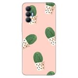 Senada Tecno Spark 8 Pro İle Uyumlu Kılıf Silikon Desenli Tam Koruma Resimli Kapak Cactus