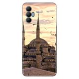 Senada Tecno Spark 8 Pro İle Uyumlu Kılıf Silikon Desenli Tam Koruma Resimli Kapak Camii
