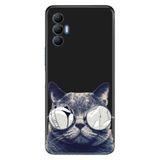 Senada Tecno Spark 8 Pro İle Uyumlu Kılıf Silikon Desenli Tam Koruma Resimli Kapak Cix Kedi