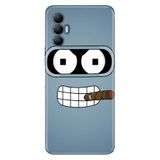 Senada Tecno Spark 8 Pro İle Uyumlu Kılıf Silikon Desenli Tam Koruma Resimli Kapak Robot Smoke