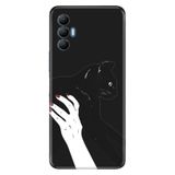 Senada Tecno Spark 8 Pro İle Uyumlu Kılıf Silikon Desenli Tam Koruma Resimli Kapak Sanat Kedi