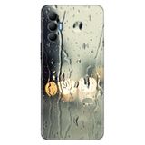 Senada Tecno Spark 8 Pro İle Uyumlu Kılıf Silikon Desenli Tam Koruma Resimli Kapak Yağmurlu Bir Akşam