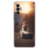 Senada Tecno Spark 8 Pro İle Uyumlu Kılıf Silikon Desenli Tam Koruma Resimli Kapak Yalnız Çocuk
