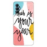 Senada Tecno Spark 8 Pro İle Uyumlu Kılıf Silikon Desenli Tam Koruma Resimli Kapak Your Year