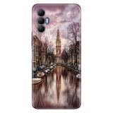 Senada Tecno Spark 8 Pro İle Uyumlu Kılıf Silikon Renkli Desenli Resimli - Amsterdam