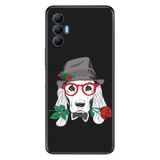Senada Tecno Spark 8 Pro İle Uyumlu Kılıf Silikon Renkli Desenli Resimli - Aşk Köpeği