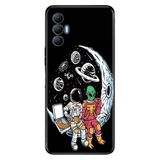 Senada Tecno Spark 8 Pro İle Uyumlu Kılıf Silikon Renkli Desenli Resimli - Astronot Ufo