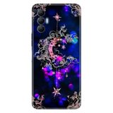 Senada Tecno Spark 8 Pro İle Uyumlu Kılıf Silikon Renkli Desenli Resimli - Ayyıldız Neon Mandala