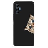 Senada Tecno Spark 8 Pro İle Uyumlu Kılıf Silikon Renkli Desenli Resimli - Cat Look