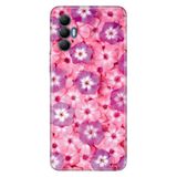 Senada Tecno Spark 8 Pro İle Uyumlu Kılıf Silikon Renkli Desenli Resimli - Çiçekli Sss