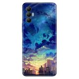 Senada Tecno Spark 8 Pro İle Uyumlu Kılıf Silikon Renkli Desenli Resimli - Cloud City
