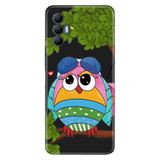 Senada Tecno Spark 8 Pro İle Uyumlu Kılıf Silikon Renkli Desenli Resimli - Cool Baykuş