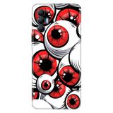 Senada Tecno Spark 8 Pro İle Uyumlu Kılıf Silikon Renkli Desenli Resimli - Eyes