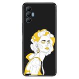 Senada Tecno Spark 8 Pro İle Uyumlu Kılıf Silikon Renkli Desenli Resimli - Face Art