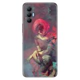 Senada Tecno Spark 8 Pro İle Uyumlu Kılıf Silikon Renkli Desenli Resimli - Gizemli Kız