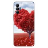 Senada Tecno Spark 8 Pro İle Uyumlu Kılıf Silikon Renkli Desenli Resimli - Kalp Gölgesi