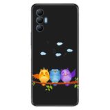 Senada Tecno Spark 8 Pro İle Uyumlu Kılıf Silikon Renkli Desenli Resimli - Kuşlar