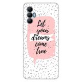 Senada Tecno Spark 8 Pro İle Uyumlu Kılıf Silikon Renkli Desenli Resimli - Let Dream Love