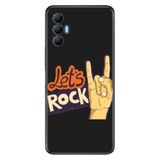 Senada Tecno Spark 8 Pro İle Uyumlu Kılıf Silikon Renkli Desenli Resimli - Lets Rock