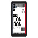 Senada Tecno Spark 8 Pro İle Uyumlu Kılıf Silikon Renkli Desenli Resimli - Londra Uçak Bileti