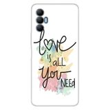 Senada Tecno Spark 8 Pro İle Uyumlu Kılıf Silikon Renkli Desenli Resimli - Love Is All