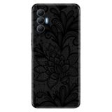 Senada Tecno Spark 8 Pro İle Uyumlu Kılıf Silikon Renkli Desenli Resimli - Mandala Gül