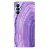 Senada Tecno Spark 8 Pro İle Uyumlu Kılıf Silikon Renkli Desenli Resimli - Mat Pembe Ametist