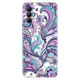 Senada Tecno Spark 8 Pro İle Uyumlu Kılıf Silikon Renkli Desenli Resimli - Mavi Mandala,Color767