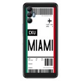 Senada Tecno Spark 8 Pro İle Uyumlu Kılıf Silikon Renkli Desenli Resimli - Miami Uçak Bileti