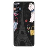 Senada Tecno Spark 8 Pro İle Uyumlu Kılıf Silikon Renkli Desenli Resimli - Moda Paris