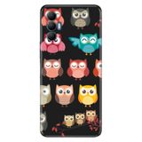 Senada Tecno Spark 8 Pro İle Uyumlu Kılıf Silikon Renkli Desenli Resimli - Owl