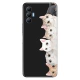Senada Tecno Spark 8 Pro İle Uyumlu Kılıf Silikon Renkli Desenli Resimli - Pisi Pisi Kedi