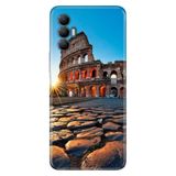 Senada Tecno Spark 8 Pro İle Uyumlu Kılıf Silikon Renkli Desenli Resimli - Roma