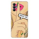 Senada Tecno Spark 8 Pro İle Uyumlu Kılıf Silikon Renkli Desenli Resimli - Shut Up,Color572