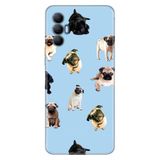 Senada Tecno Spark 8 Pro İle Uyumlu Kılıf Silikon Renkli Desenli Resimli - Şirin Pug Köpek