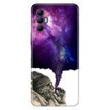 Senada Tecno Spark 8 Pro İle Uyumlu Kılıf Silikon Renkli Desenli Resimli - Smoke
