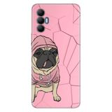 Senada Tecno Spark 8 Pro İle Uyumlu Kılıf Silikon Renkli Desenli Resimli - Süslü Tarz Pug