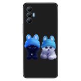 Senada Tecno Spark 8 Pro İle Uyumlu Kılıf Silikon Renkli Desenli Resimli - Sweet Kitten