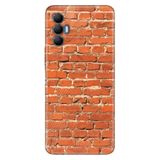 Senada Tecno Spark 8 Pro İle Uyumlu Kılıf Silikon Renkli Desenli Resimli - Tuğla Duvar
