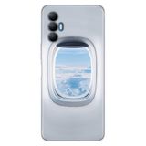 Senada Tecno Spark 8 Pro İle Uyumlu Kılıf Silikon Renkli Desenli Resimli - Uçak Pencere