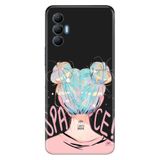 Senada Tecno Spark 8 Pro İle Uyumlu Kılıf Silikon Renkli Desenli Resimli - Uzaydan Gelen Kız